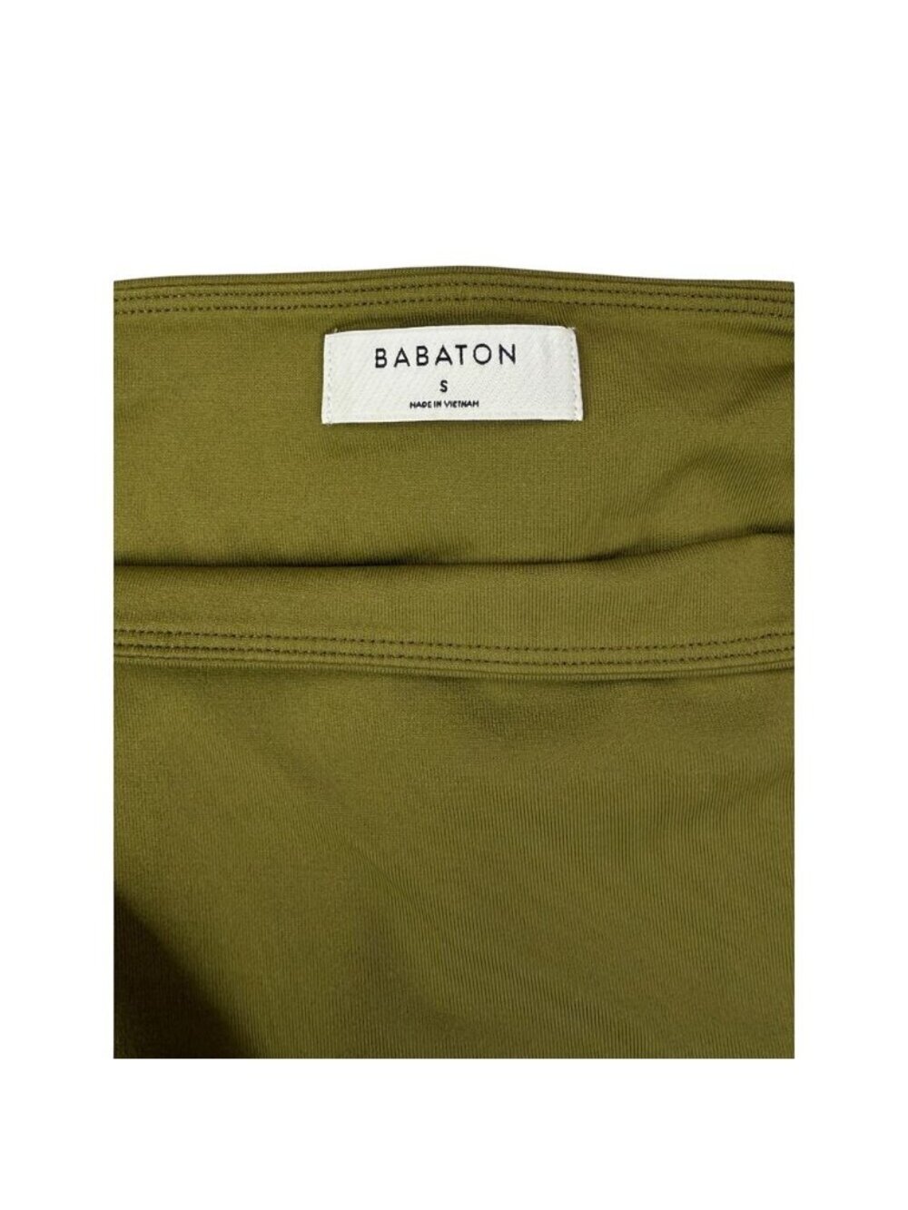 BABATON Aritzia Contour Squareneck Longsleeve Thong Bodysuit Small Fen Green - Picture 3 of 6